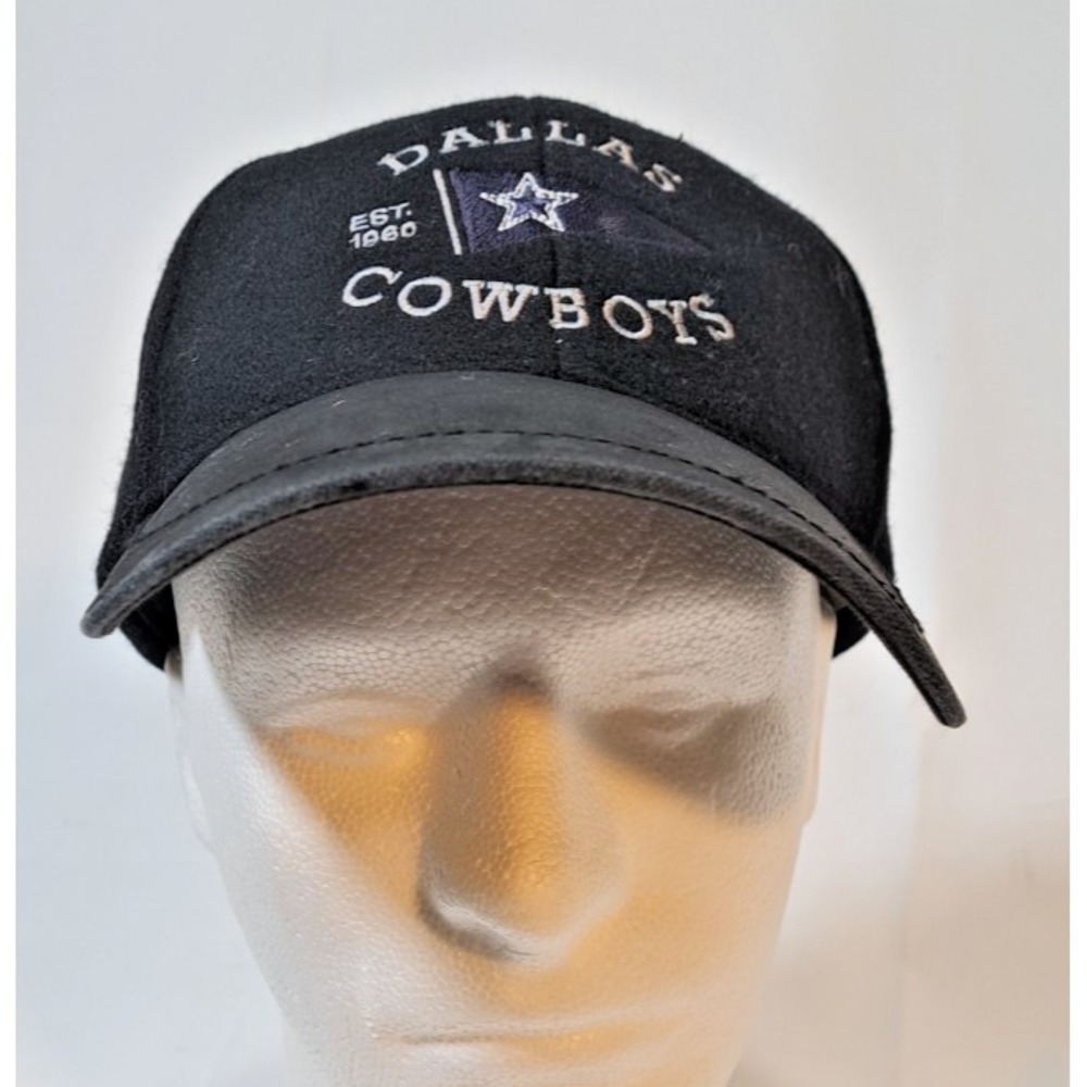 Kennedy Dallas Cowboys Hat Mens Black Wool‎ Blend Adjustable Strapback NFL Cap